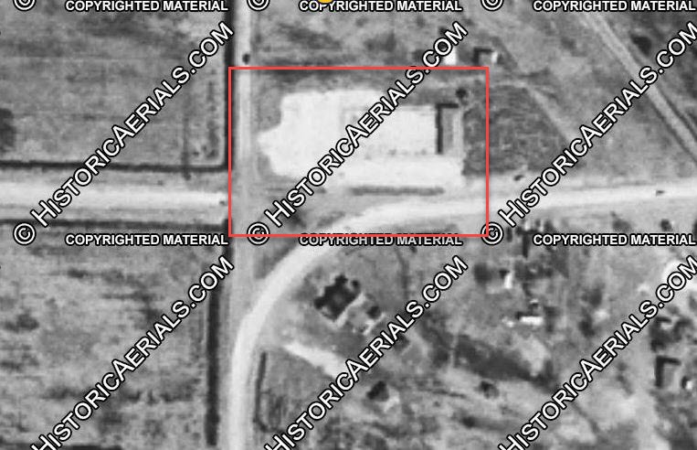 Roll-Air Roller Skating Rink - 1954 Aerial (newer photo)